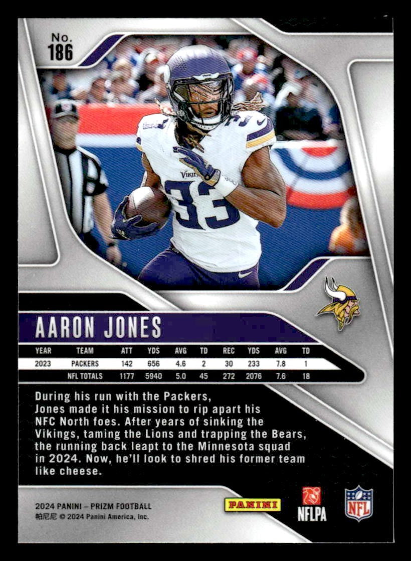 2024 Panini Prizm #186 Aaron Jones