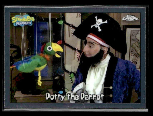 2025 Topps Chrome SpongeBob SquarePants 25th Anniversary #5 Potty the Parrot