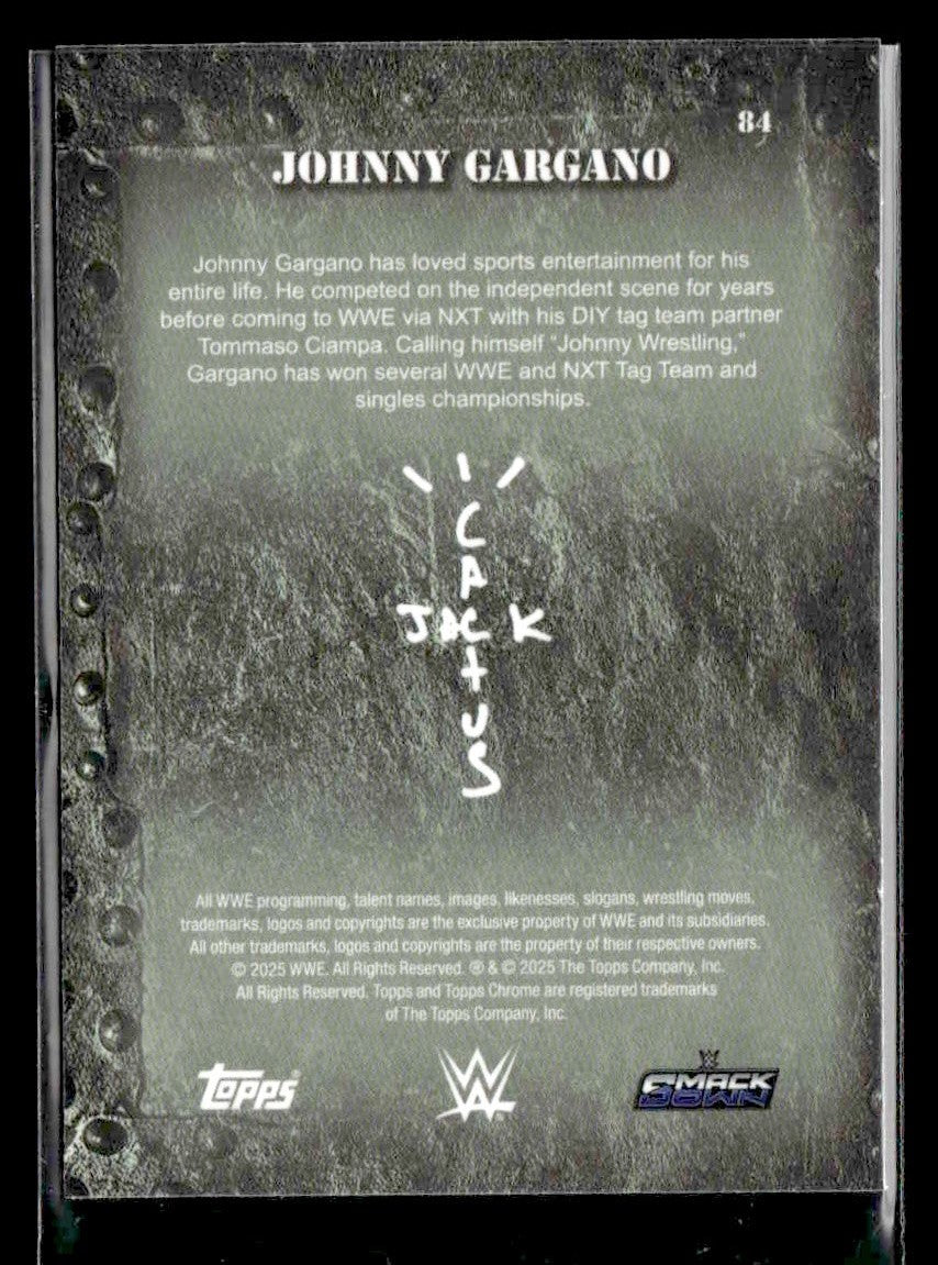 2025 Topps Chrome WWE x Cactus Jack #84 Johnny Gargano