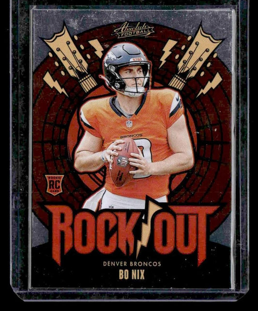 2024 Panini Absolute #RO-BNX Bo Nix Rock Out