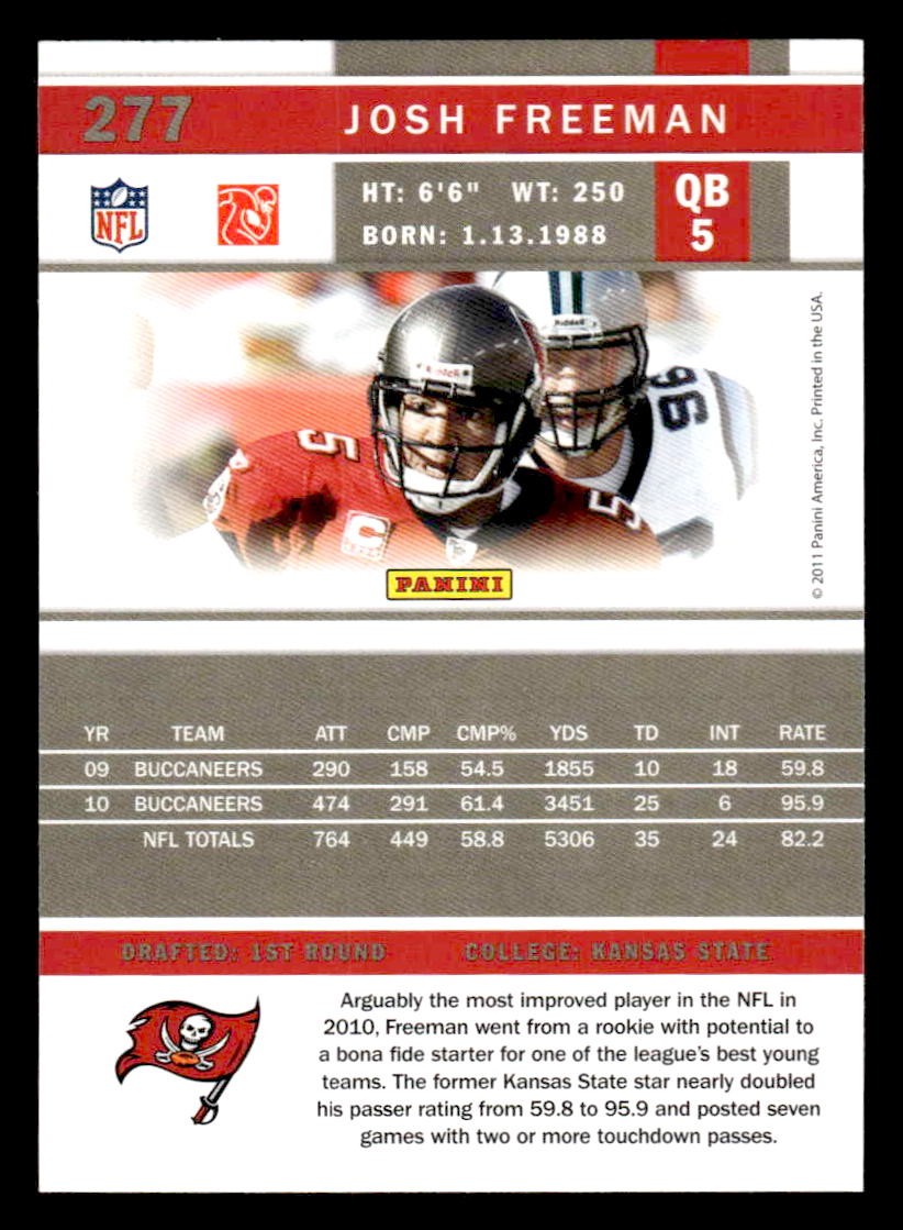 2011 Score #277 Josh Freeman