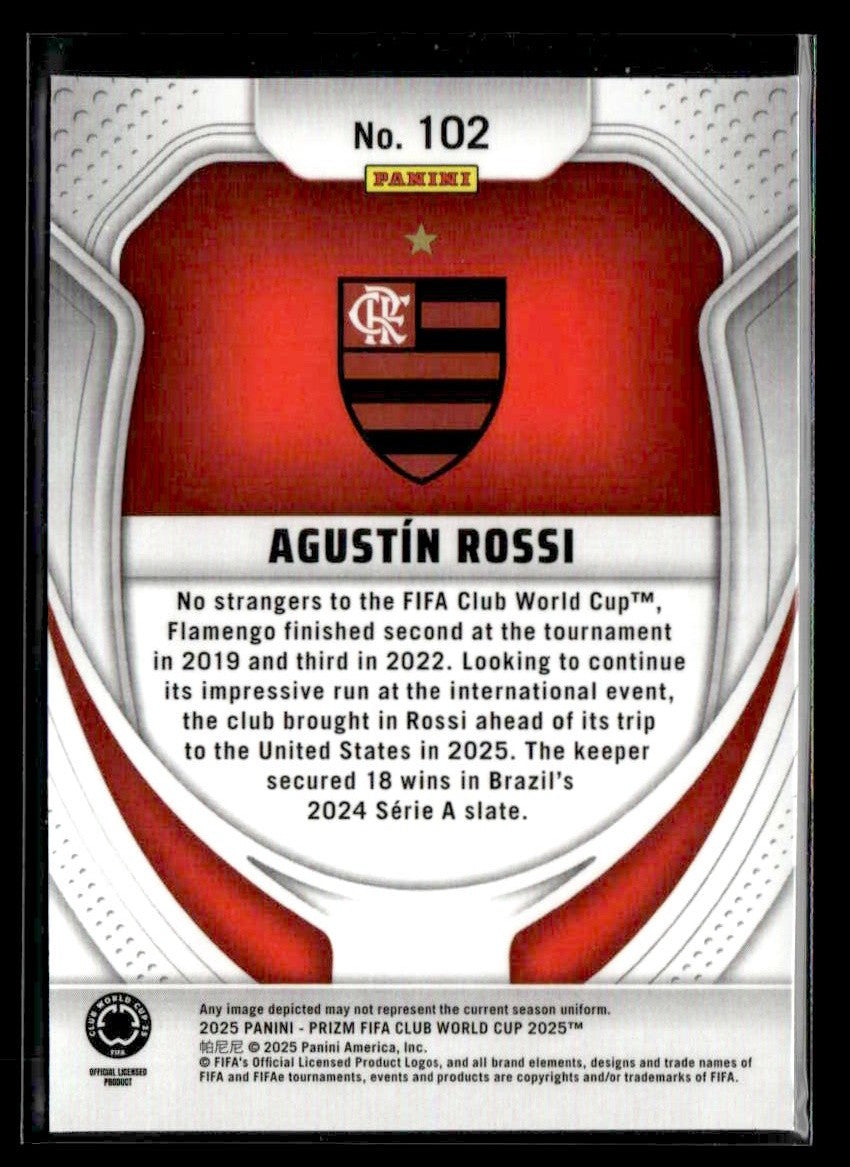 2025 Panini Prizm FIFA Club World Cup #102 Agustín Rossi