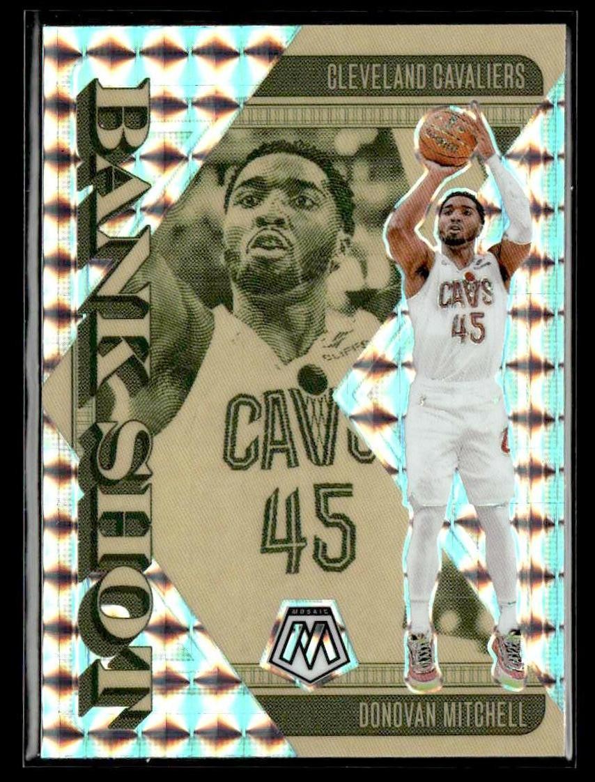 2024-25 Panini Mosaic #2 Donovan Mitchell Bank Shot Silver Mosaic