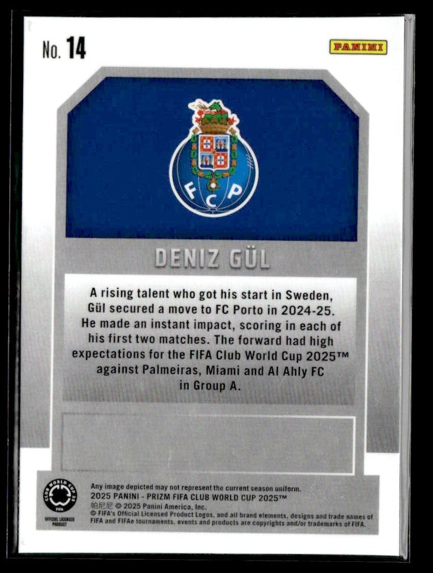 2025 Panini Prizm FIFA Club World Cup #14 Deniz Gul New Era