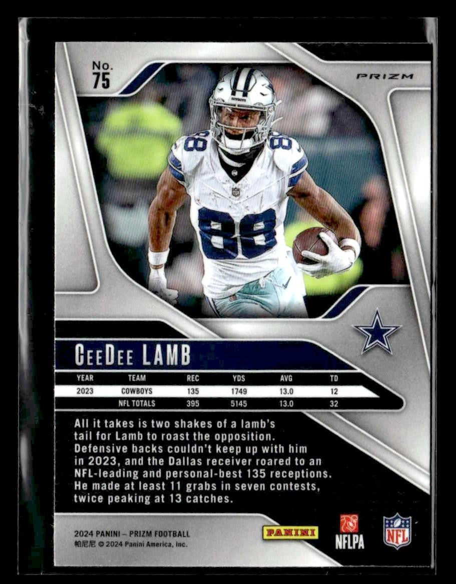 2024 Panini Prizm #75 CeeDee Lamb Silver