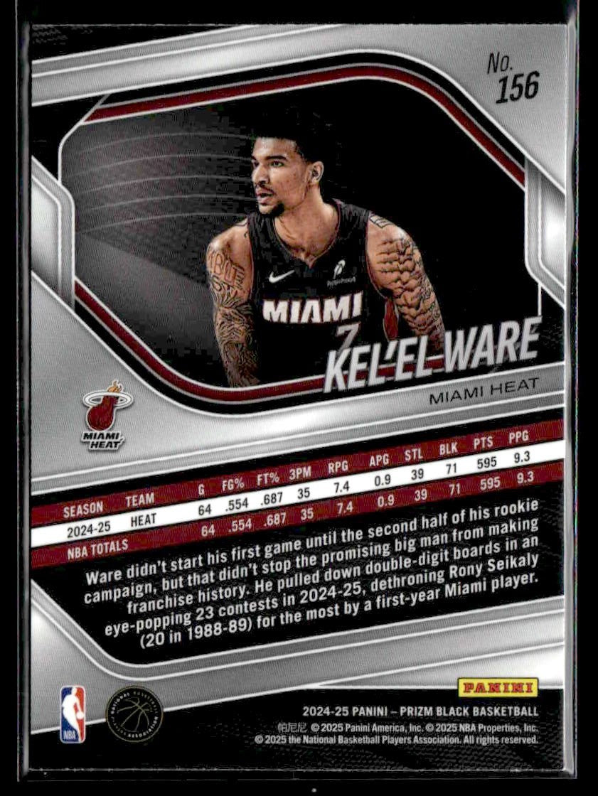 2024-25 Panini Prizm Black #156 Kel'El Ware
