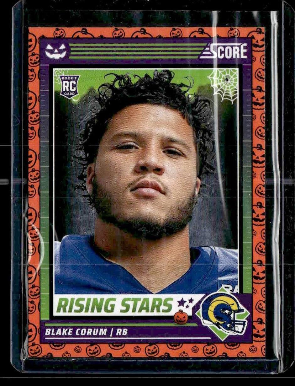 2024 Score-A-Treat #3 Blake Corum A-Treat - Rising Stars Orange Pumpkin