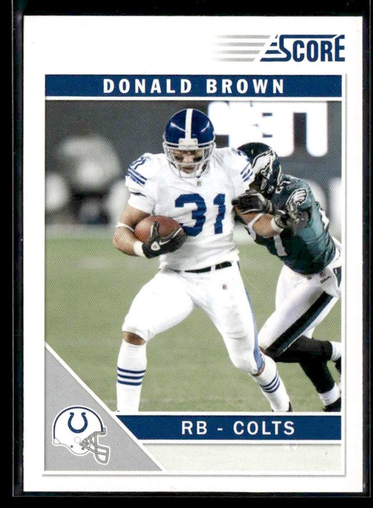 2011 Score #124 Donald Brown Scorecard
