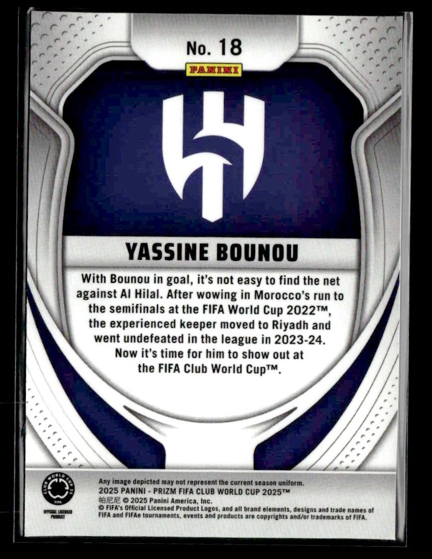 2025 Panini Prizm FIFA Club World Cup #18 Yassine Bounou