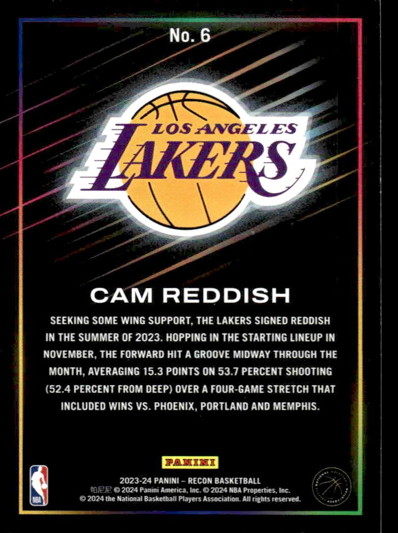 2023-24 Panini Recon #6 Cam Reddish