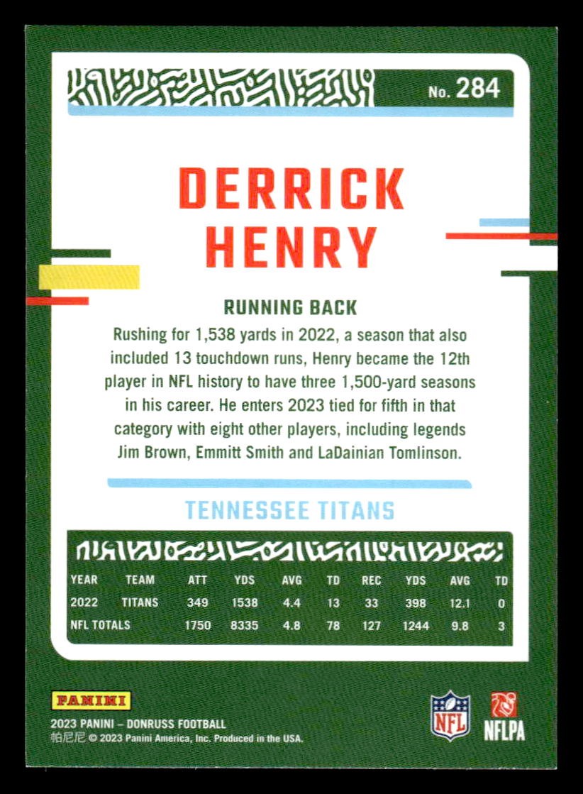 2023 Donruss #284 Derrick Henry