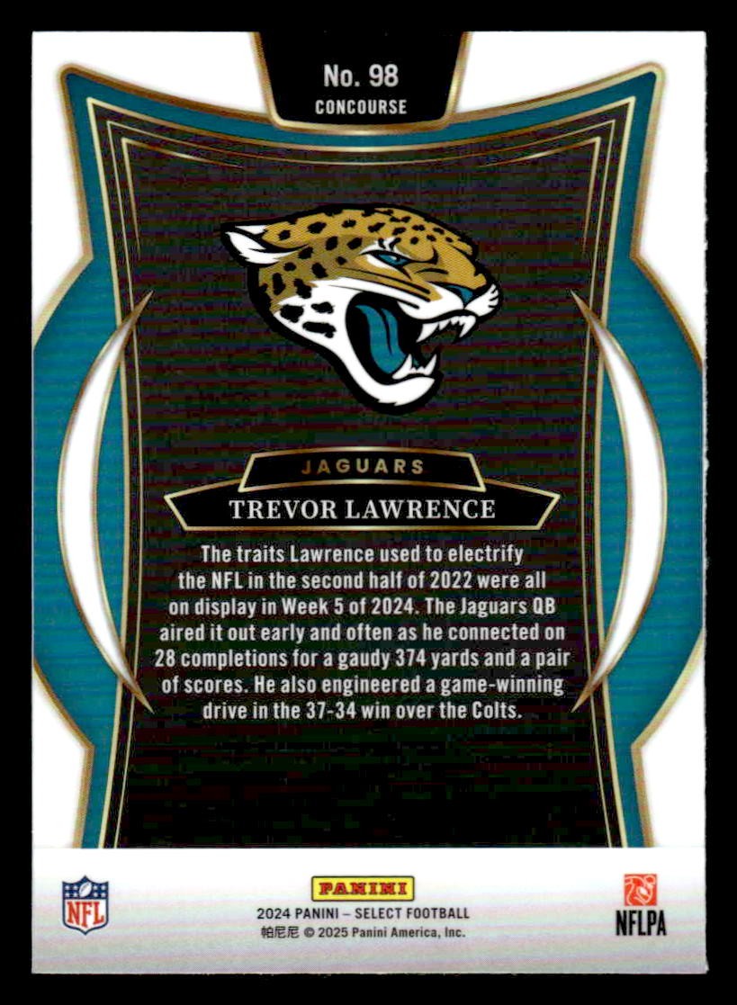 2024 Panini Select #98 Trevor Lawrence