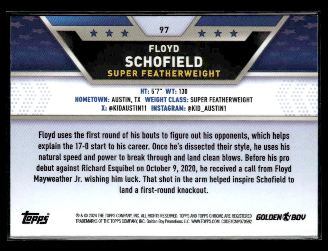 2024 Topps Chrome #97 Floyd Schofield