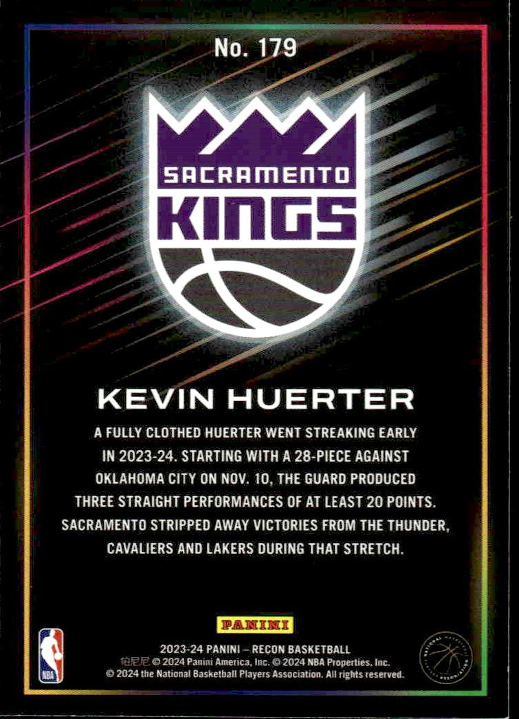 2023-24 Panini Recon #179 Kevin Huerter
