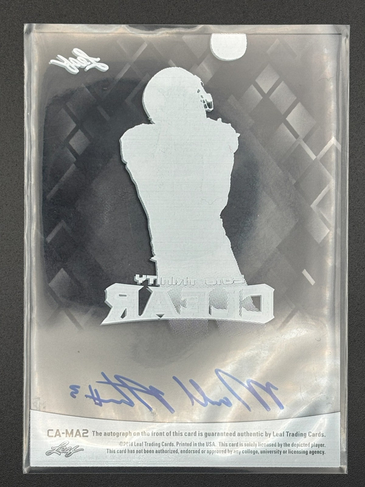 2018 Leaf Trinity #CA-MA2 Marcell Ateman Clear Auto