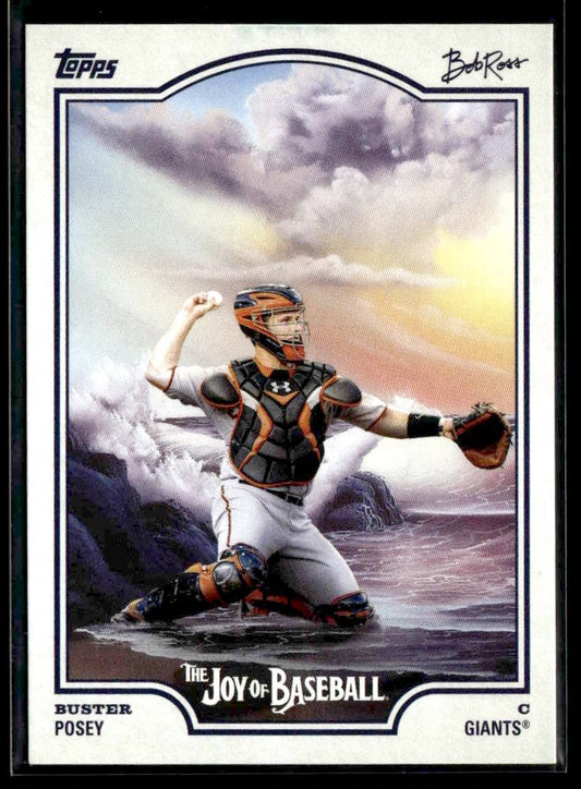2025 Topps x Bob Ross: The Joy of Baseball #67 Buster Posey