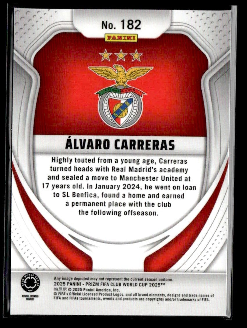 2025 Panini Prizm FIFA Club World Cup #182 Alvaro Carreras