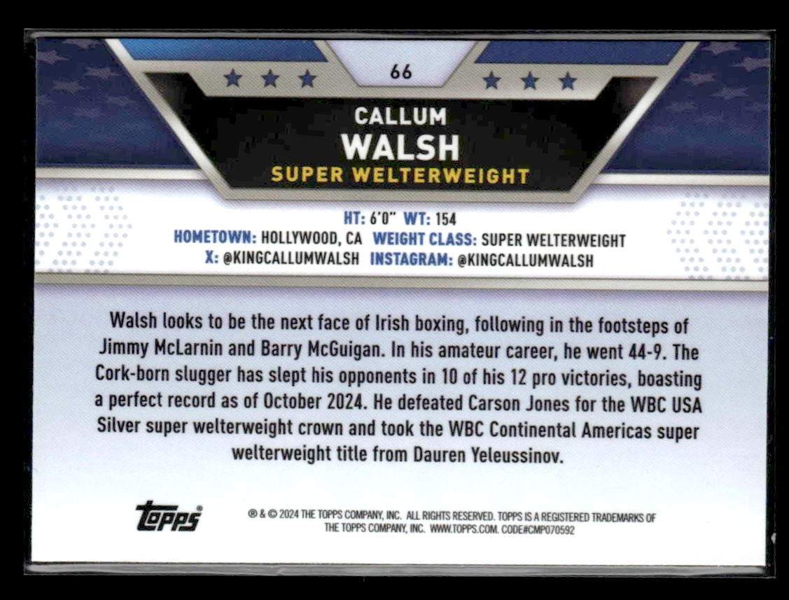 2024 Topps Chrome #66 Callum Walsh