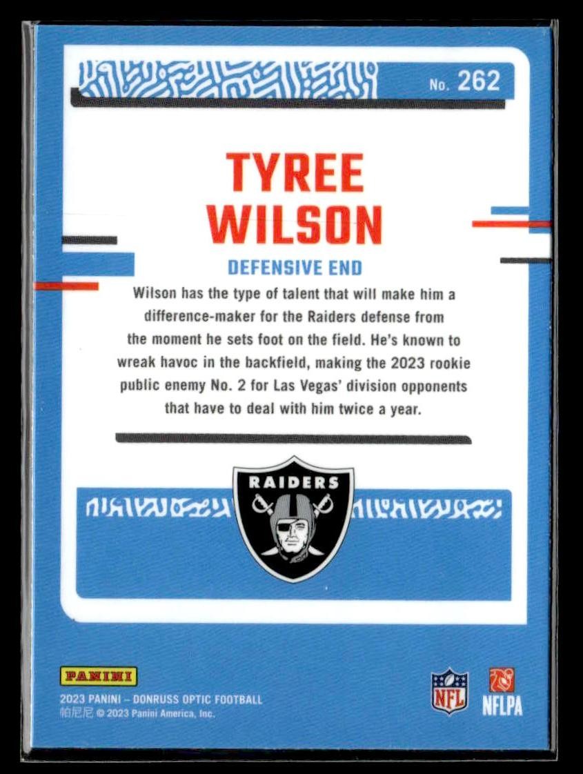 2023 Donruss Optic #262 Tyree Wilson
