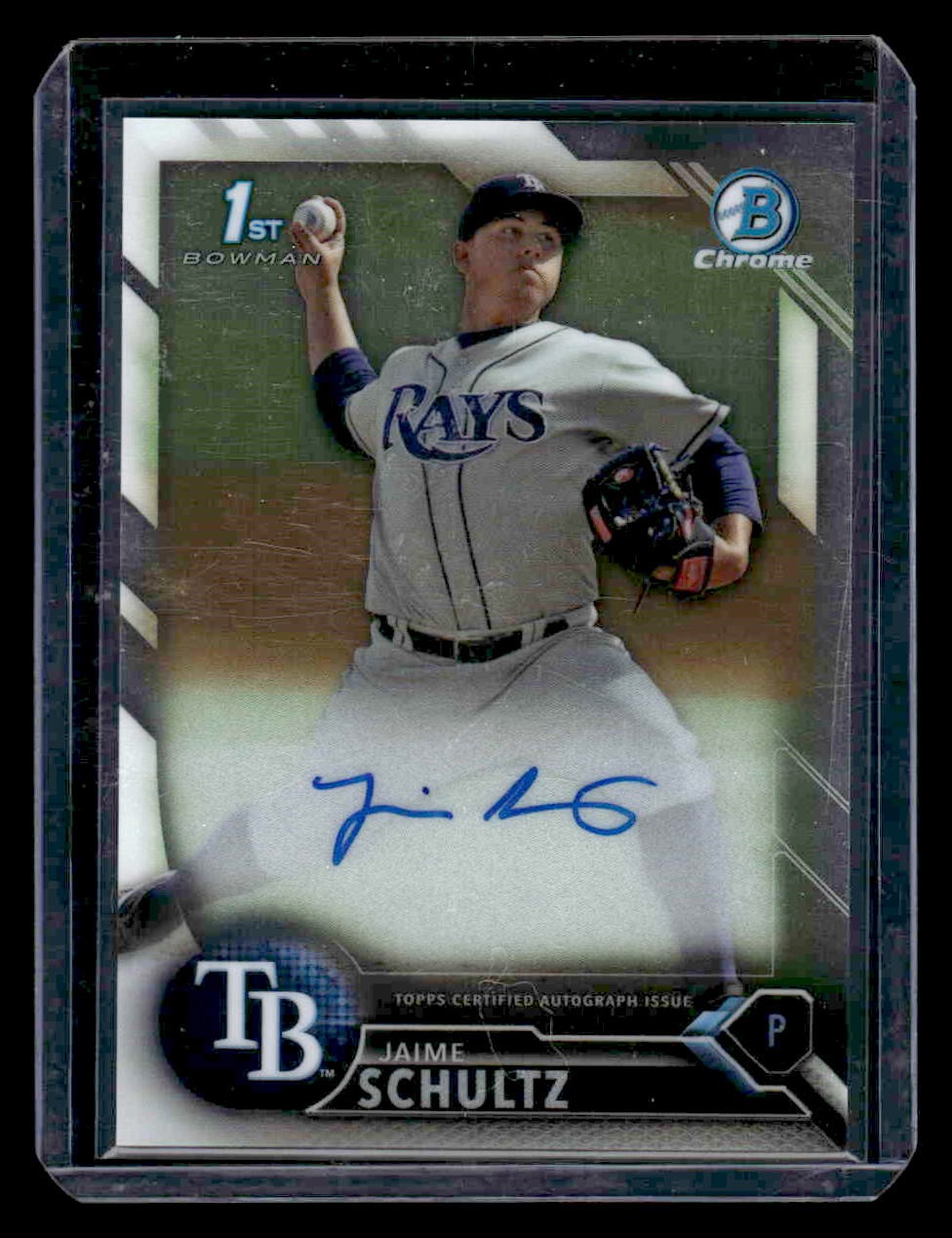 2016 Bowman Chrome #BCAP-JS Jaime Schultz Prospects Autographs