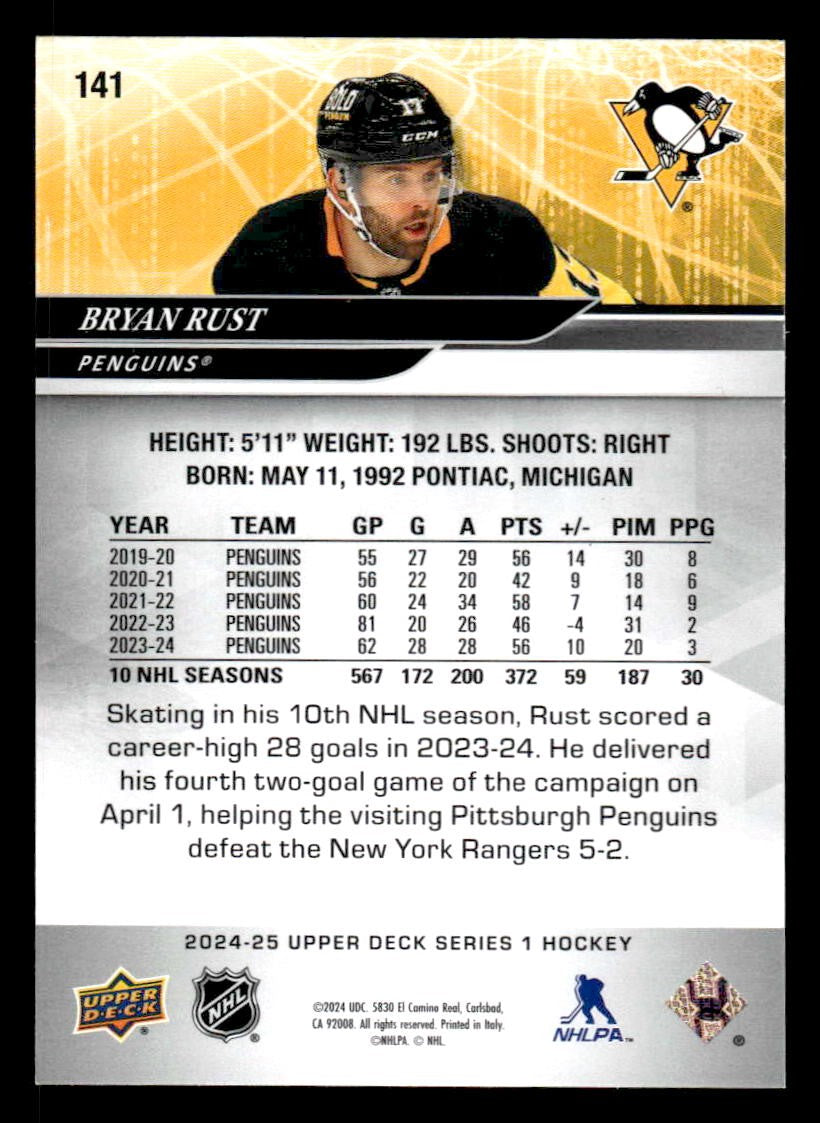 2024-25 Upper Deck #141 Bryan Rust