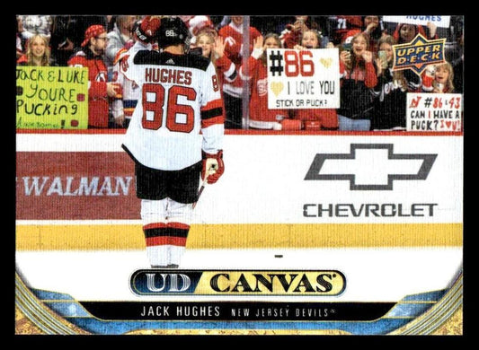 2024-25 Upper Deck #C133 Jack Hughes UD Canvas
