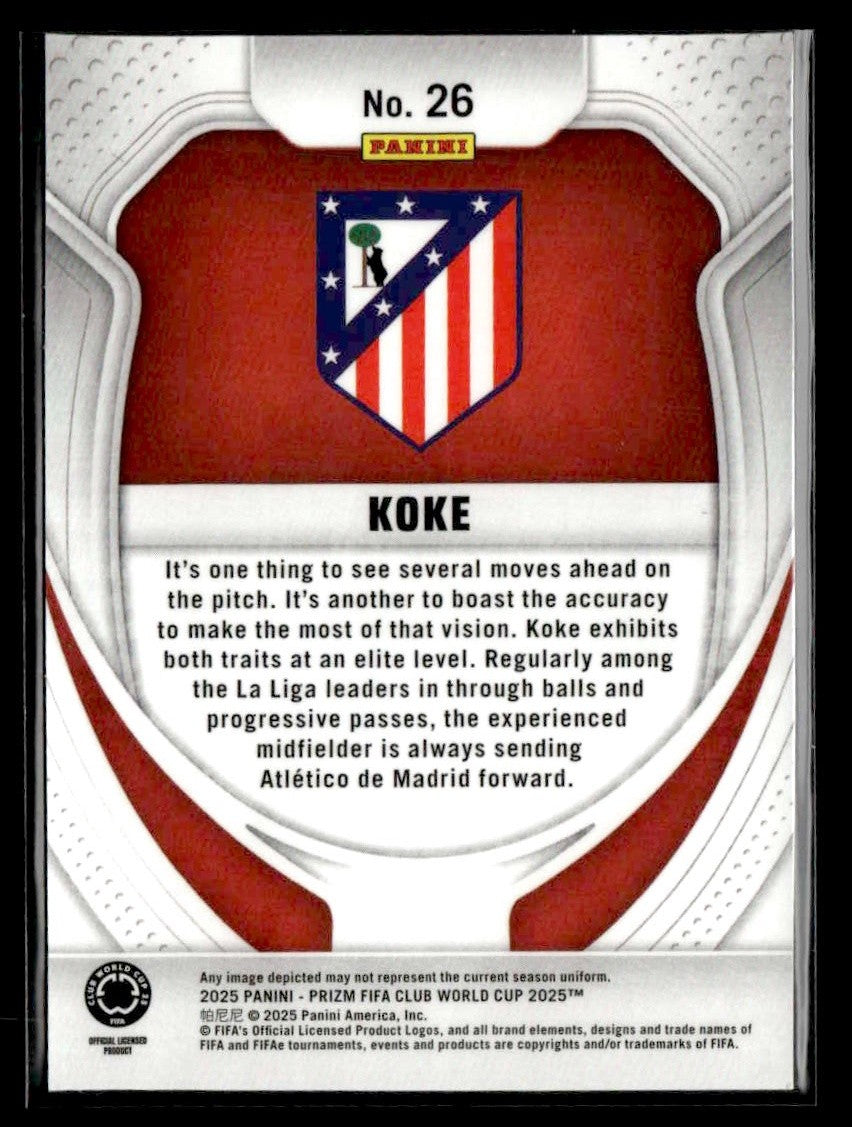 2025 Panini Prizm FIFA Club World Cup #26 Koke
