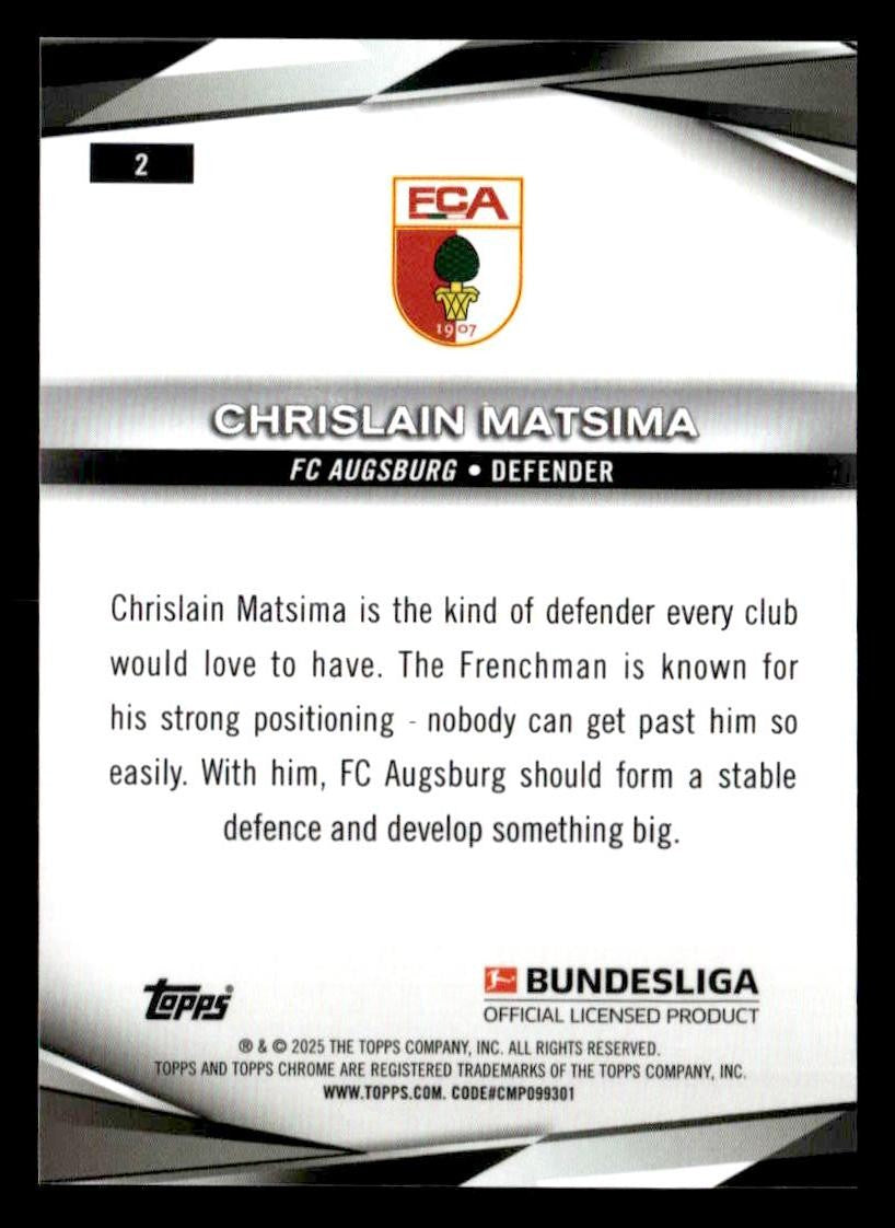 2025 Topps Chrome Bundesliga #2 Chrislain Matsima
