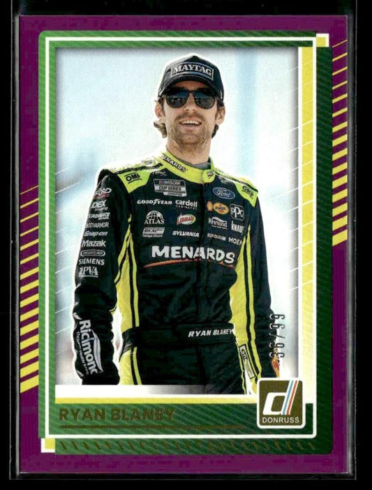 2025 Donruss #72 Ryan Blaney Purple #/99