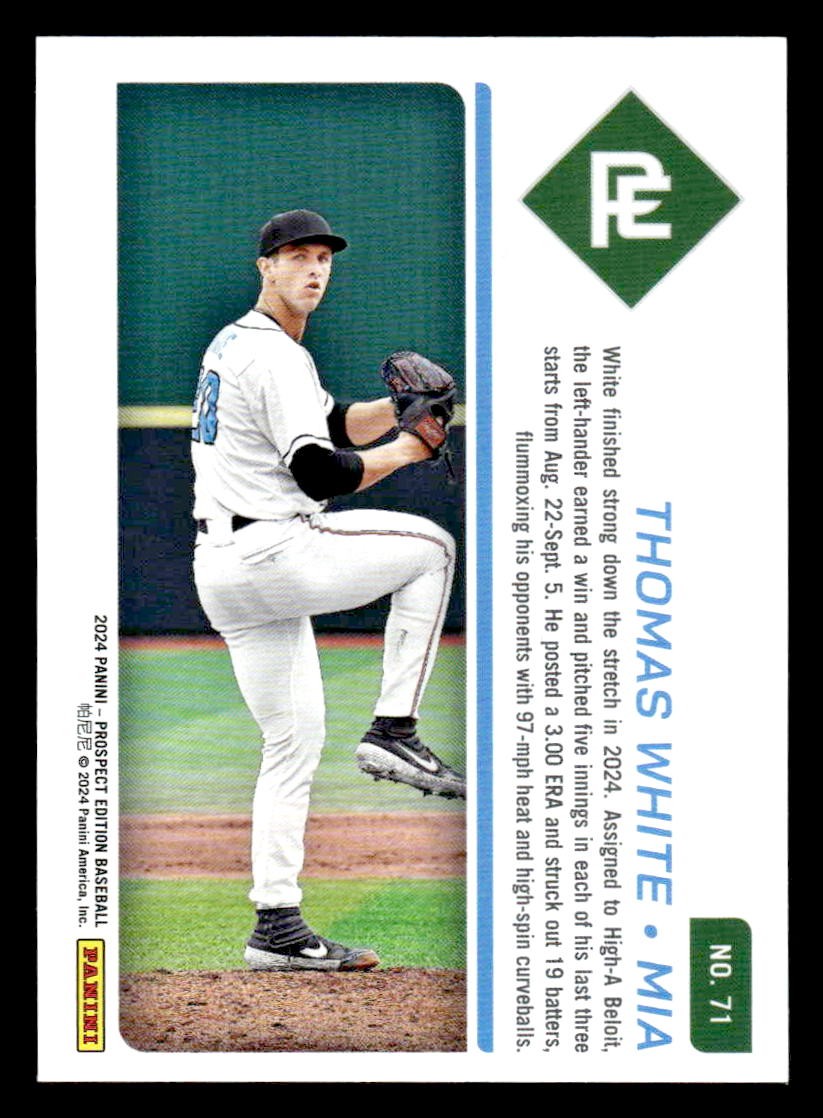 2024 Panini Prospect Edition #71 Thomas White