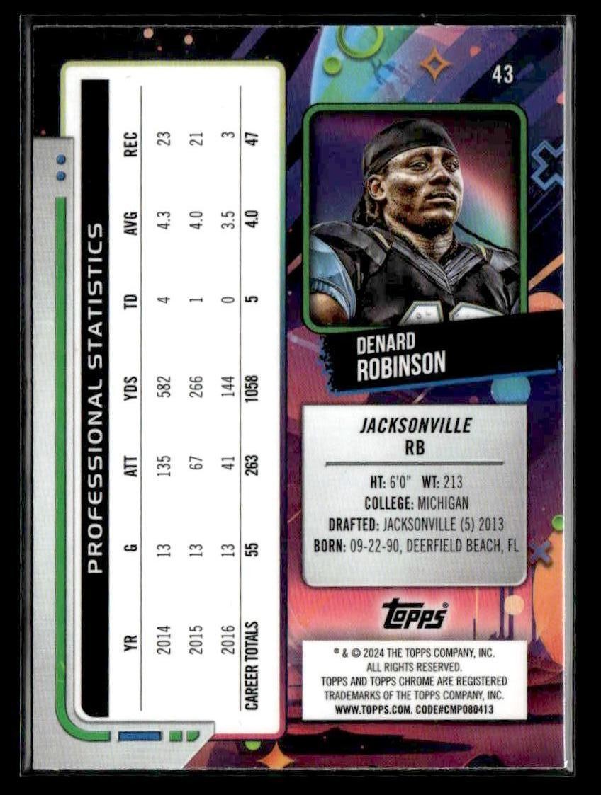 2024 Topps Chrome Cosmic #43 Denard Robinson