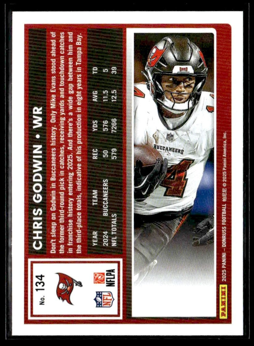 2025 Donruss #134 Chris Goodwin Press Proof Red