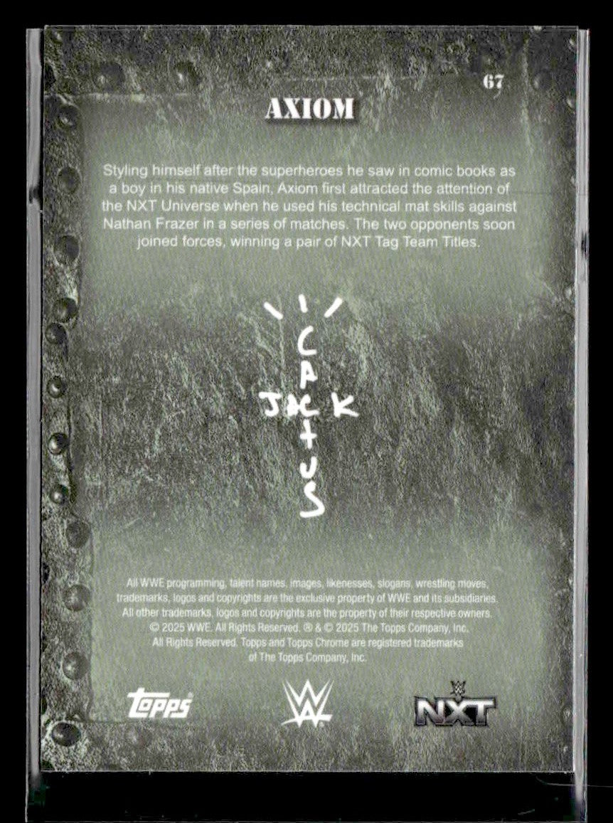 2025 Topps Chrome WWE x Cactus Jack #67 Axiom