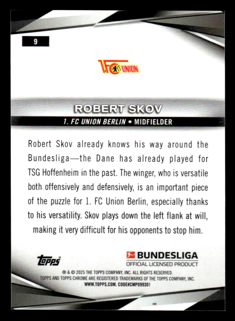 2025 Topps Chrome Bundesliga #9 Robert Skov