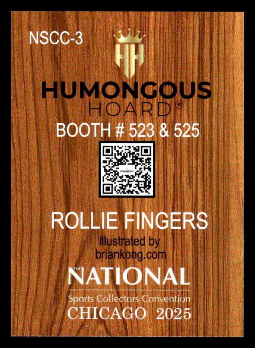 2025 Humongous Hoard National #NSCC-3 Rollie Fingers