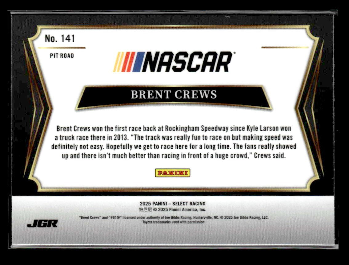 2025 Panini Select #141 Brent Crews