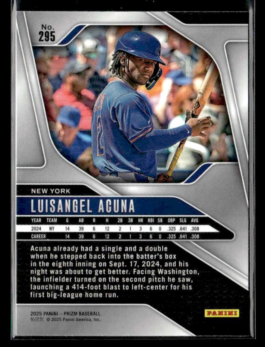 2025 Panini Prizm #295 Luisangel Acuna