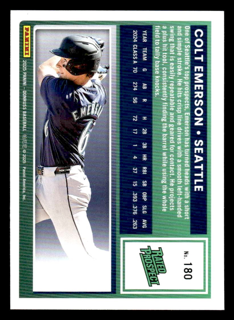 2025 Donruss #180 Colt Emerson