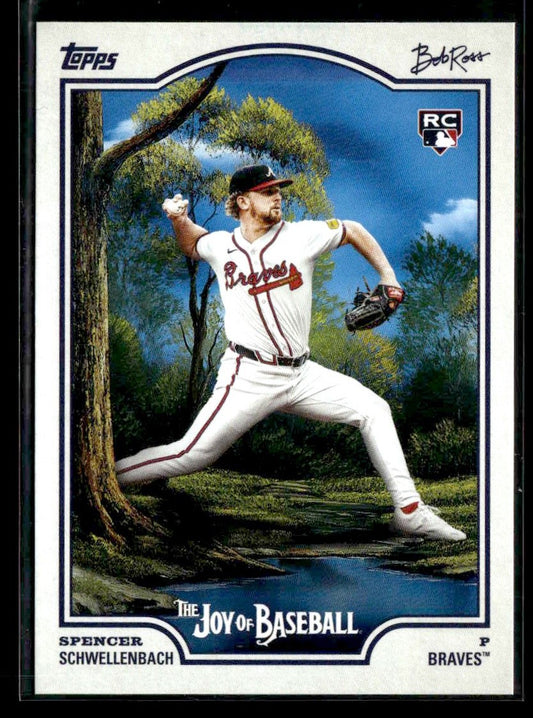 2025 Topps x Bob Ross: The Joy of Baseball #86 Spencer Schwellenbach