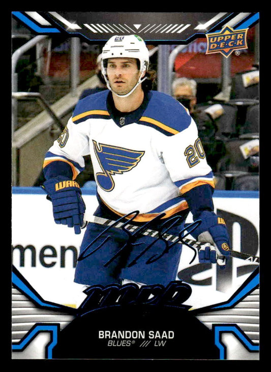2022-23 Upper Deck MVP #150 Brandon Saad Blue Script