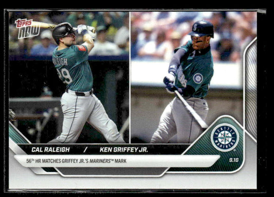 2025 Topps Now #720 Cal Raleigh / Ken Griffey Jr. PR16484