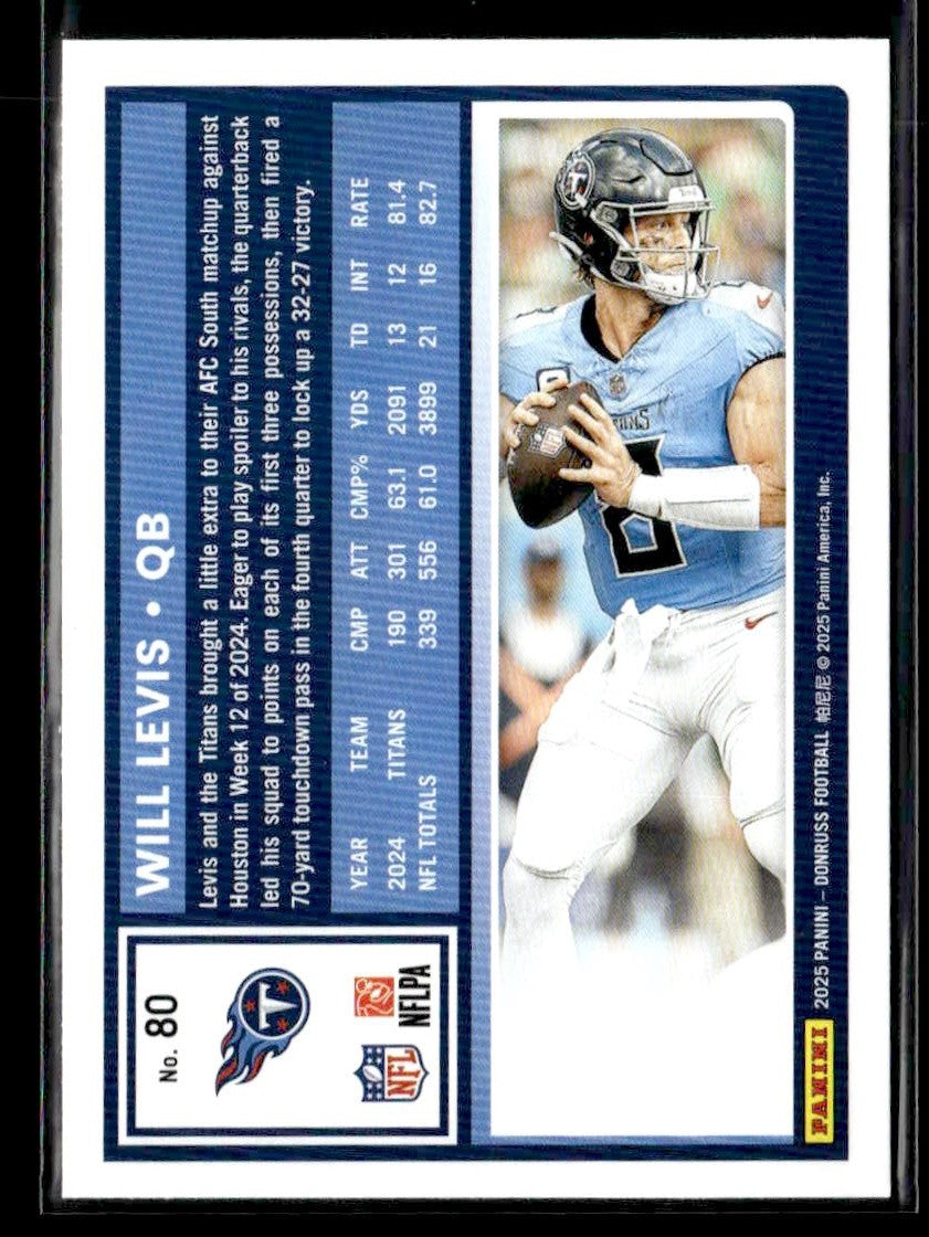 2025 Donruss #80 Will Levis