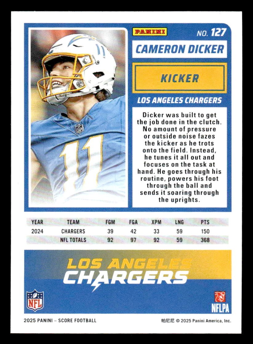 2025 Score-A-Treat #127 Cameron Dicker