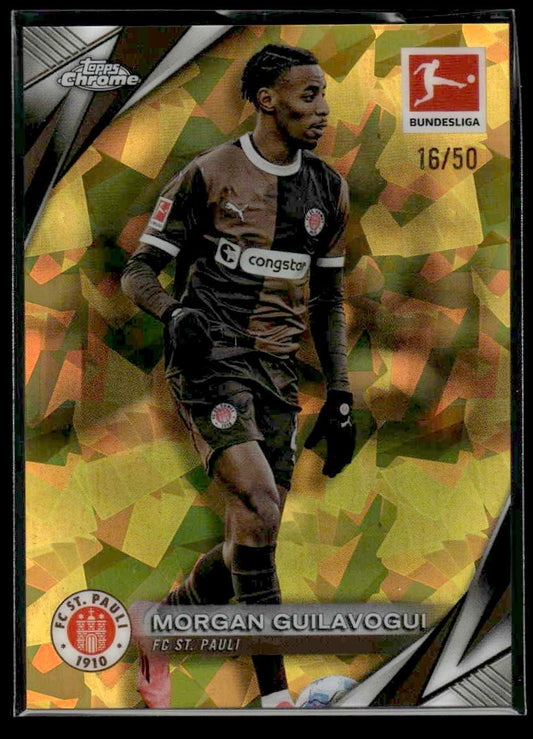 2025 Topps Sapphire Edition Bundesliga #89 Morgan Guilavogui Gold Sapphire #/50