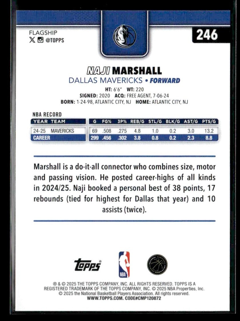 2025-26 Topps #246 Naji Marshall