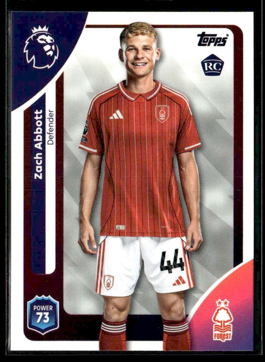 2025-26 Topps Premier League #241 Zach Abbott
