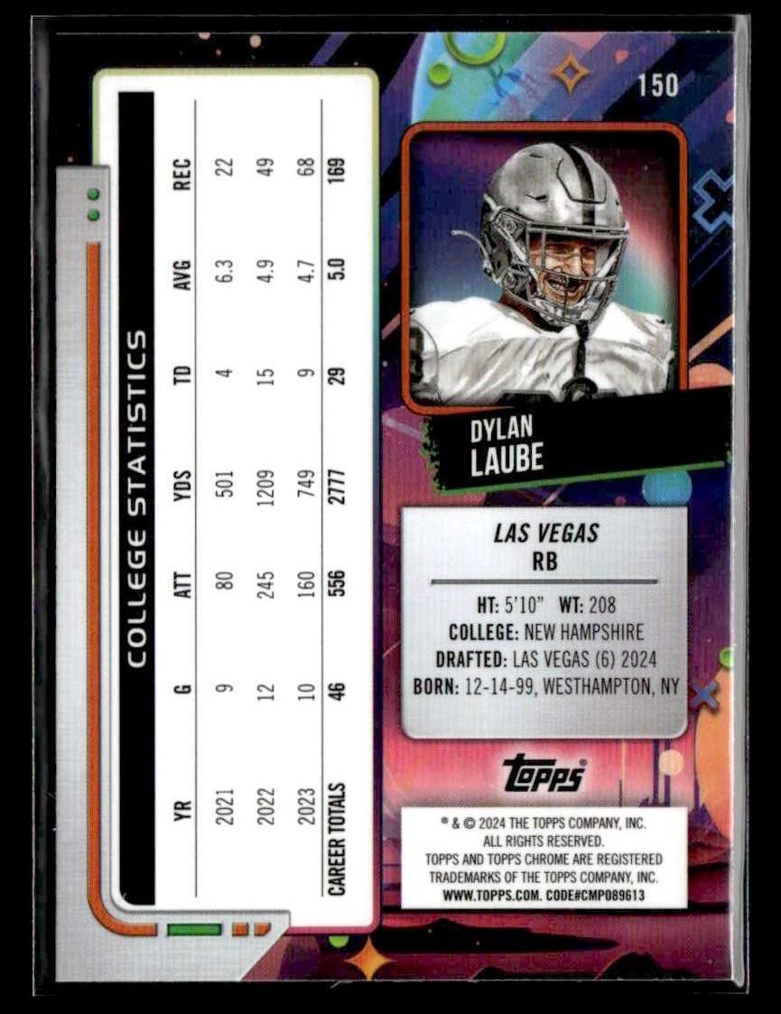 2024 Topps Chrome Cosmic #150 Dylan Laube