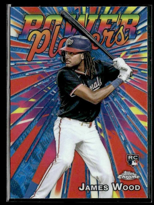 2025 Topps Chrome Logofractor Edition #PP-19 James Wood Power Players Refractor