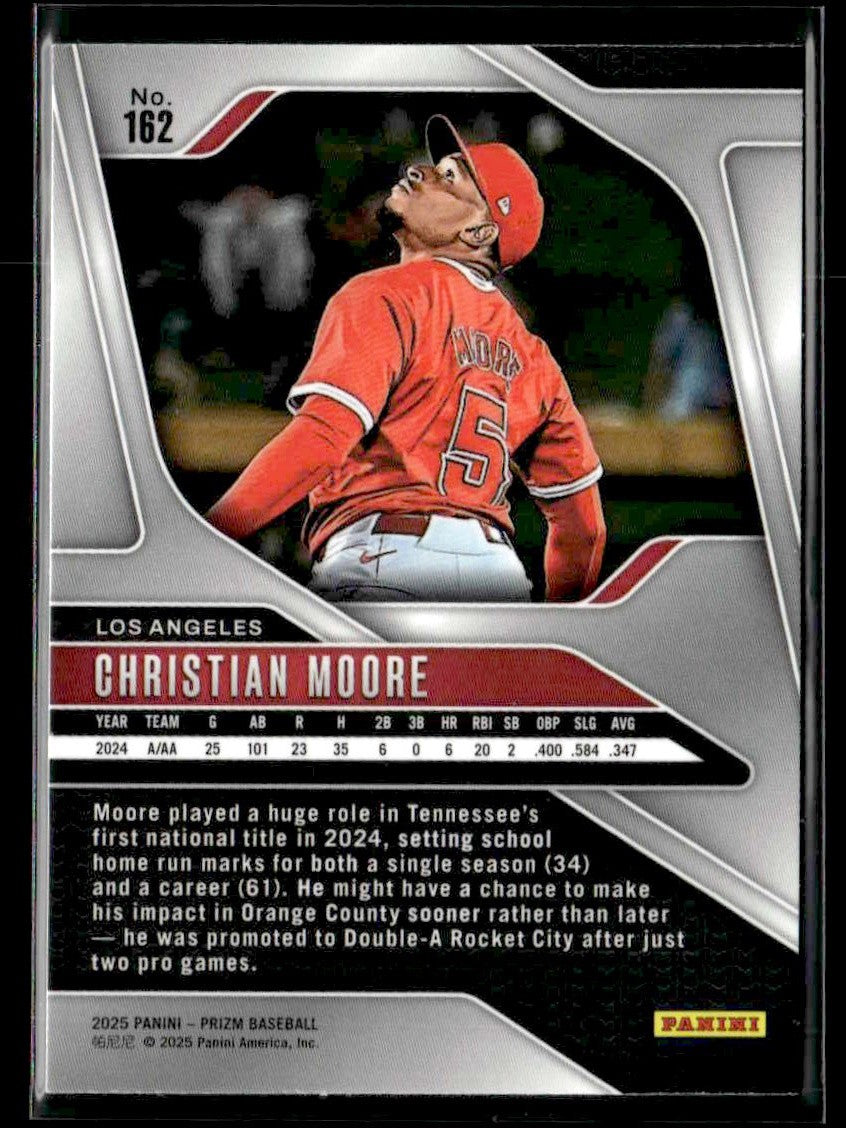 2025 Panini Prizm #162 Christian Moore