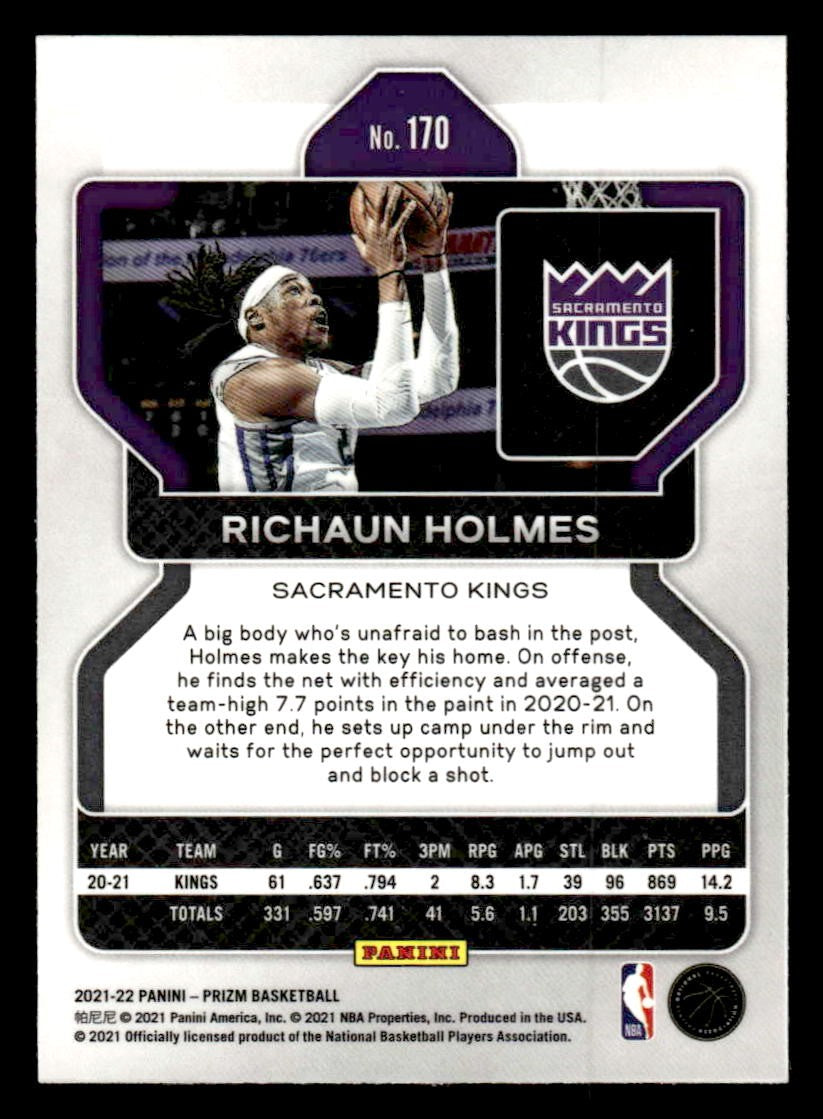 2021-22 Panini Prizm #170 Richaun Holmes